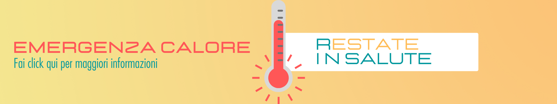 Banner campagna emergenza calore della Regione Umbria